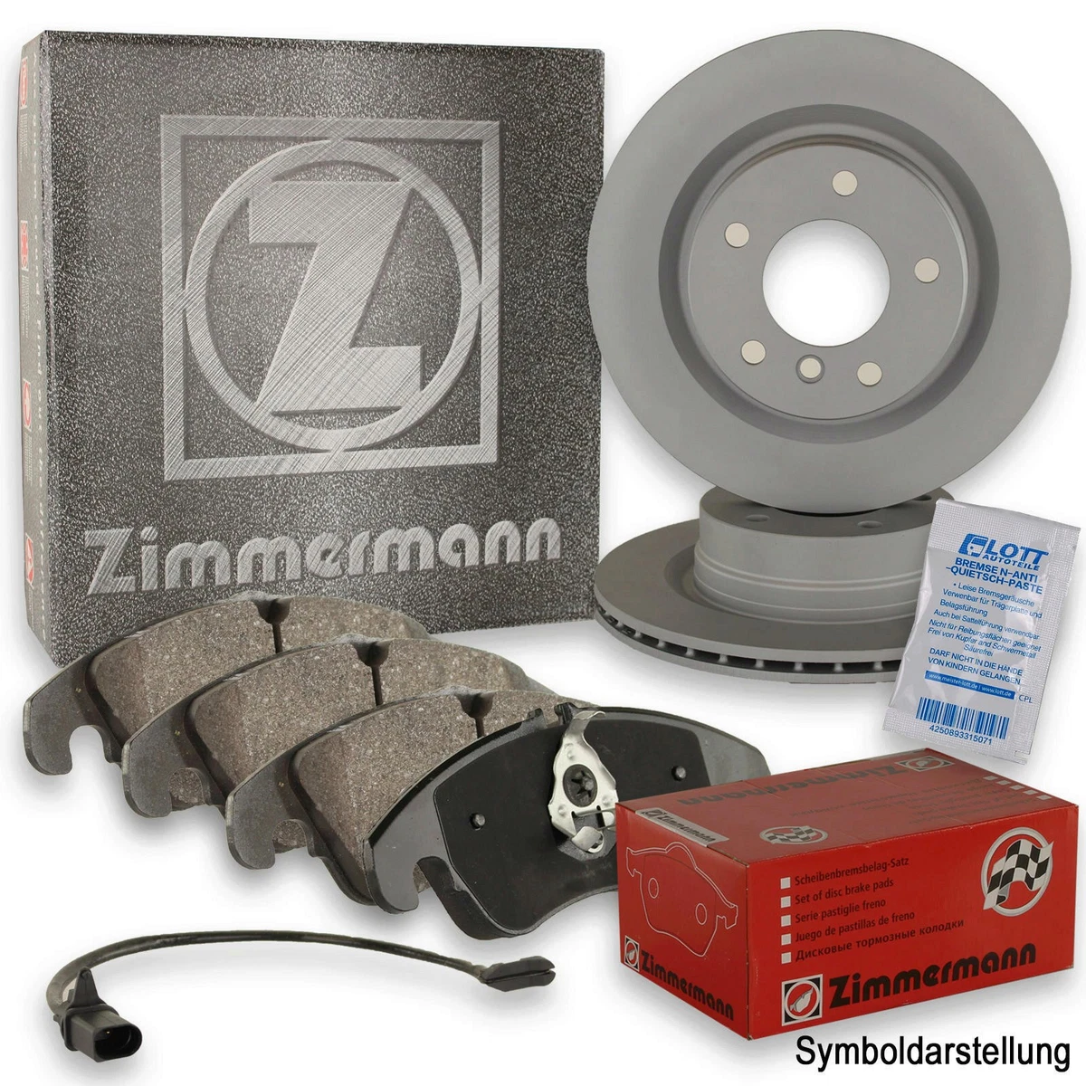 Гальмівні колодки та диски Zimmermann для VOLVO XC60 II (246) 2.0 T4