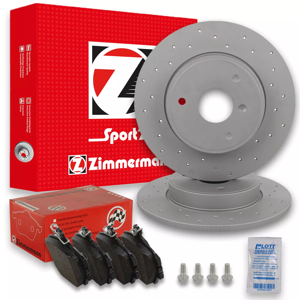 Якісні гальмівні колодки та диски Zimmermann для Audi A5 Sportback