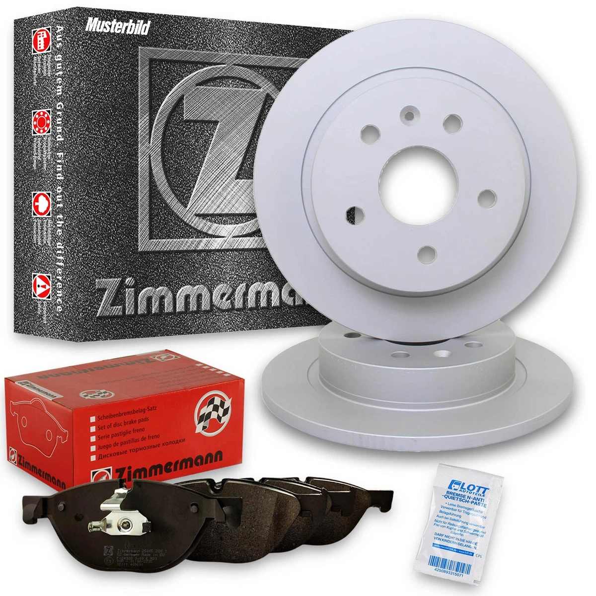 Гальмівні колодки та диски Zimmermann для MERCEDES-BENZ E-CLASS (W213)