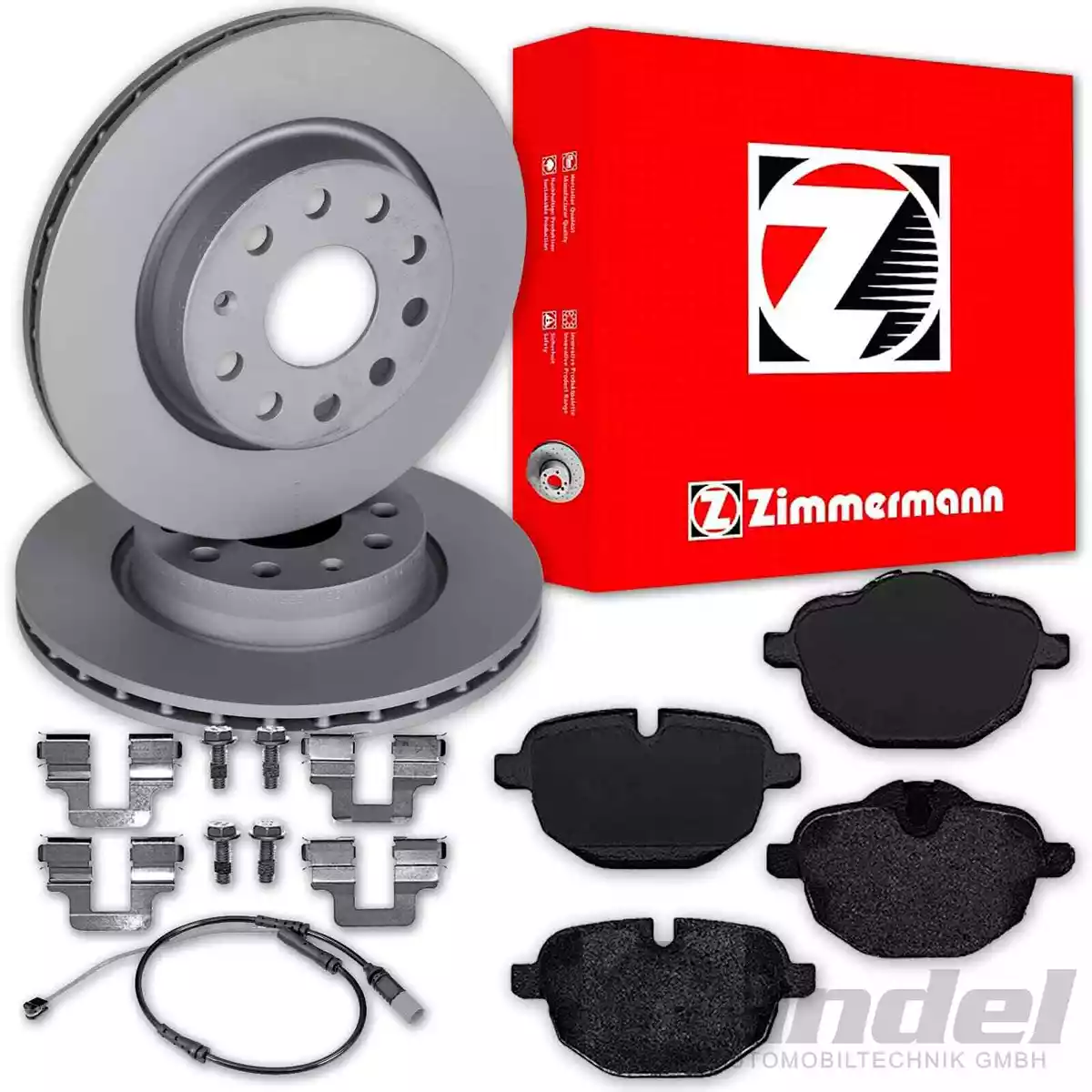Якісні гальмівні диски та колодки Zimmermann для AUDI A3 (8L1) Якісні гальмівні диски та колодки Zimmermann для AUDI A3 (8L1)